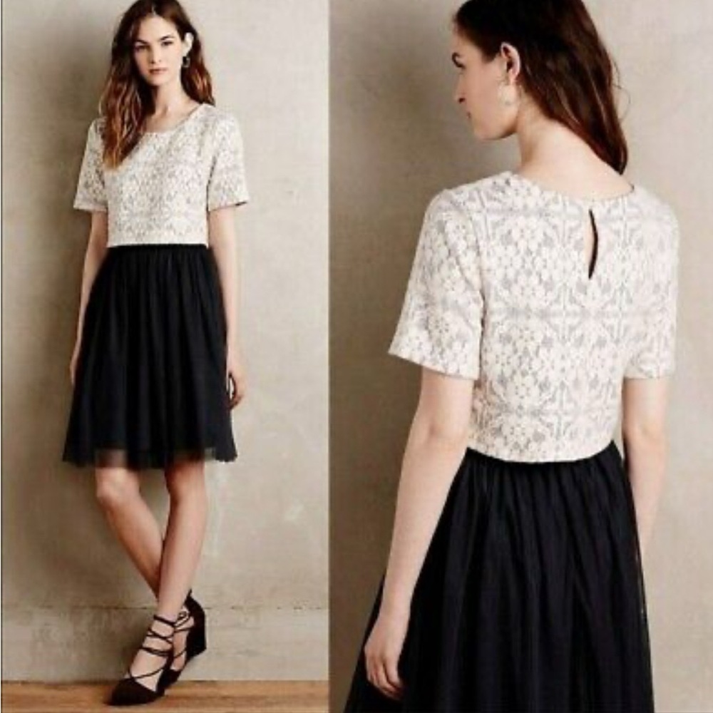 Weston tulle dress cream lace top lined extra tulle in lining